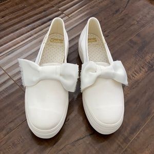 Kate Spade x Keds White Slip On Shoes